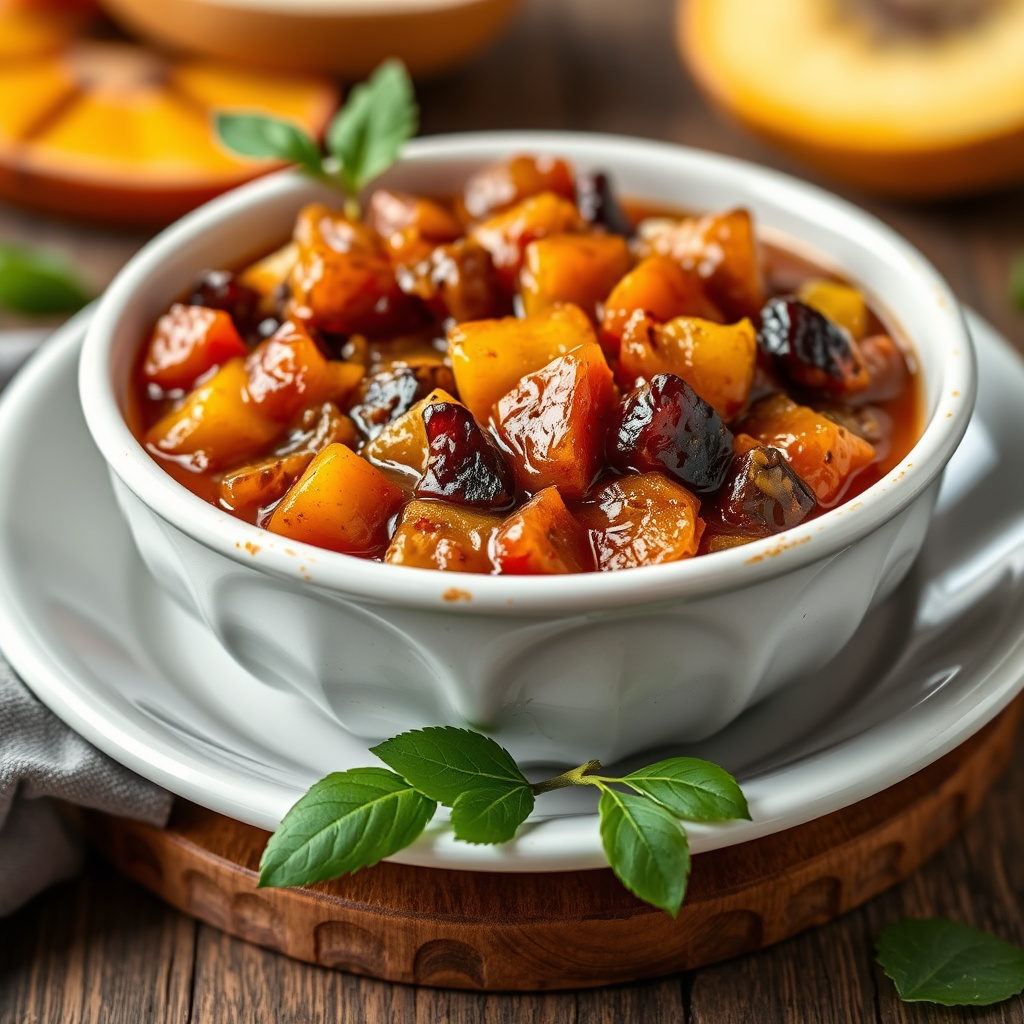 Tropisk chutney med tørket frukt