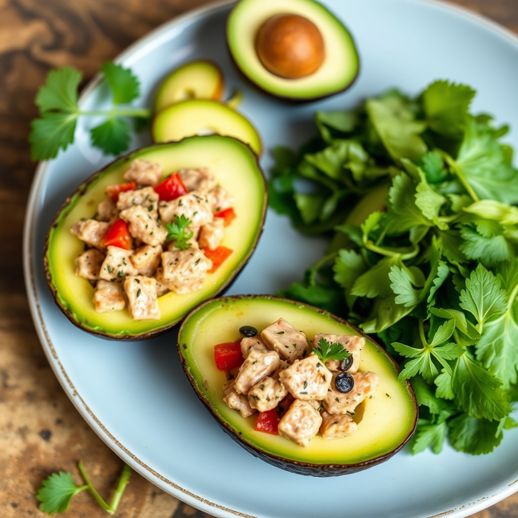 Tunfisk i avokadobåter