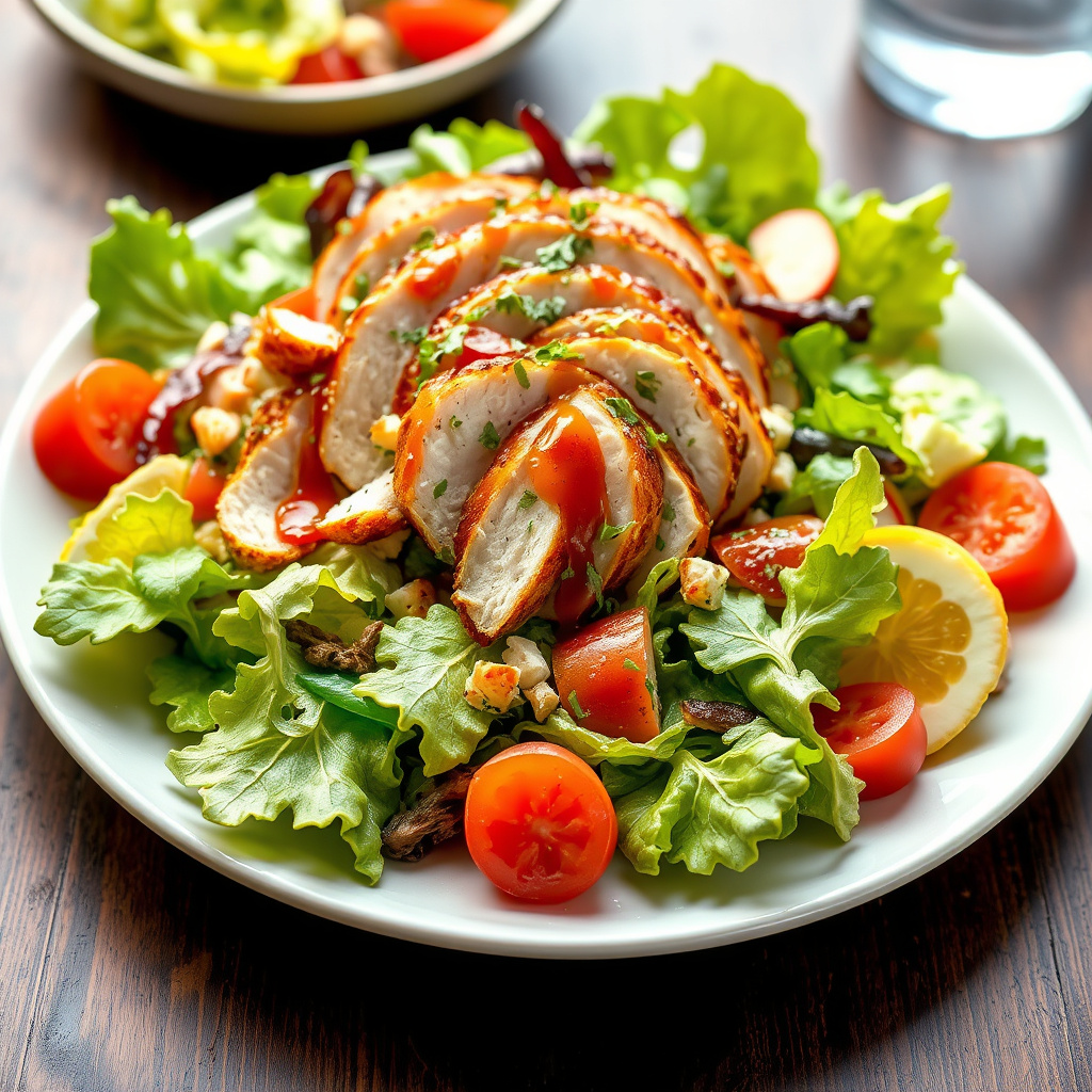 Turkey Club-salat med kalkunvingevinaigrette