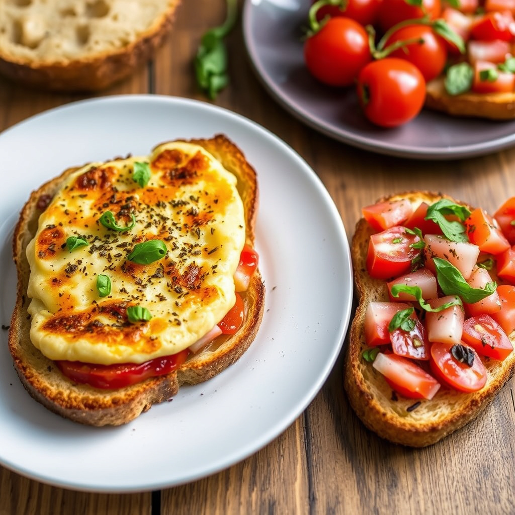 Tuscan Fettunta og Le Bruschette: Tuscan ristet brød og bruschetta