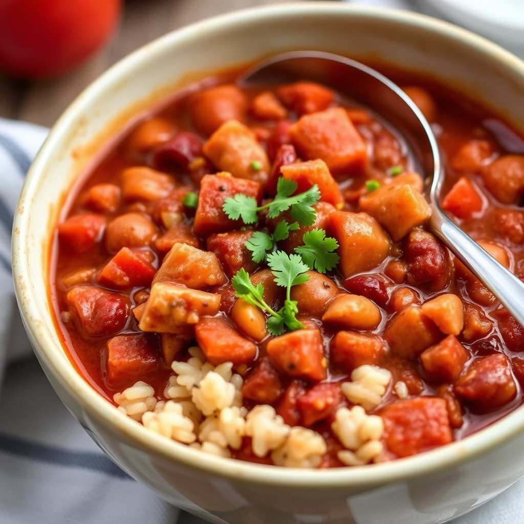 Tyrkisk chili med hominy
