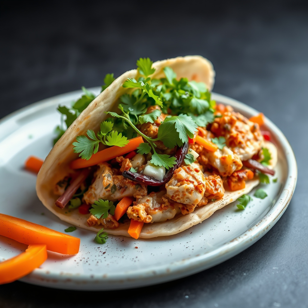 Tyrkisk shawarma med sprø grønnsaker