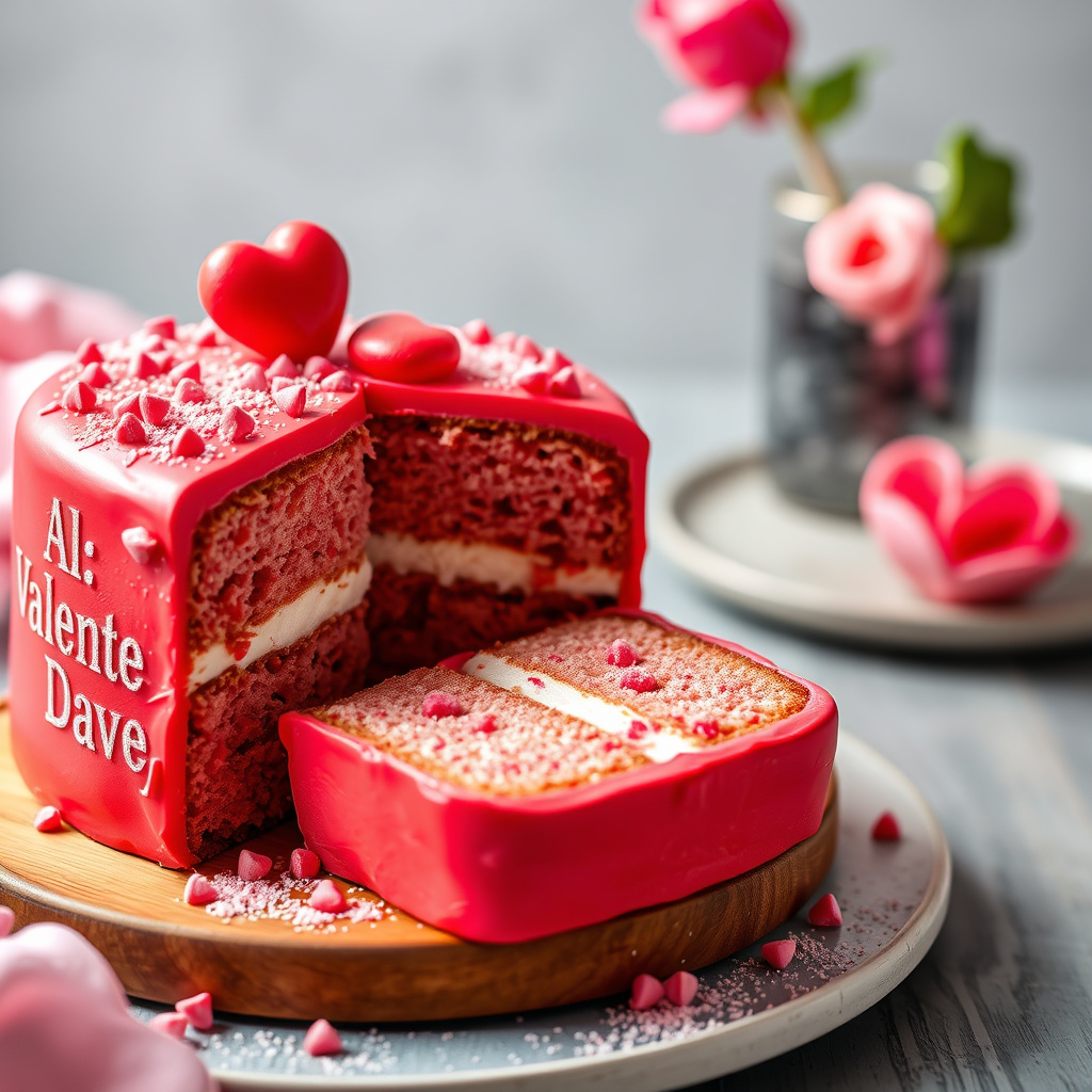Valentinedessertkake