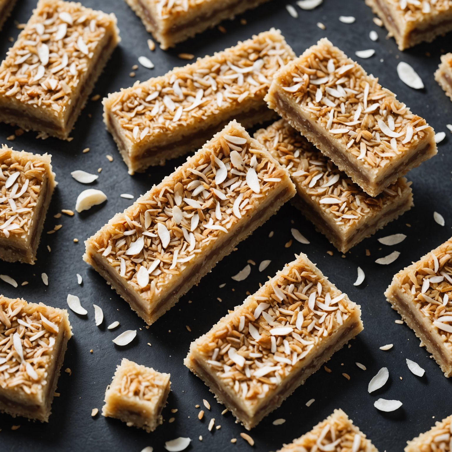 Vanilje- og kokosbarer med yoghurt