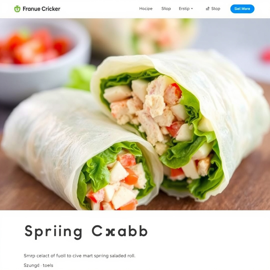 Vårens krabbesalatwrap