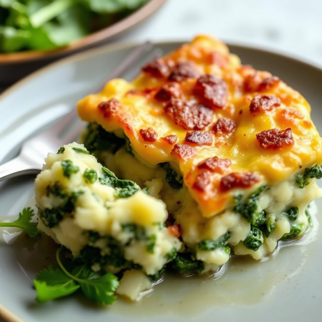 Varm terrine med potetmos og mangold