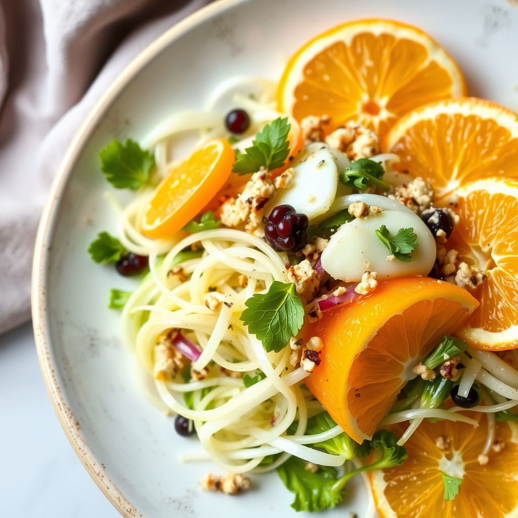 Vårsalat med fennikel og appelsin