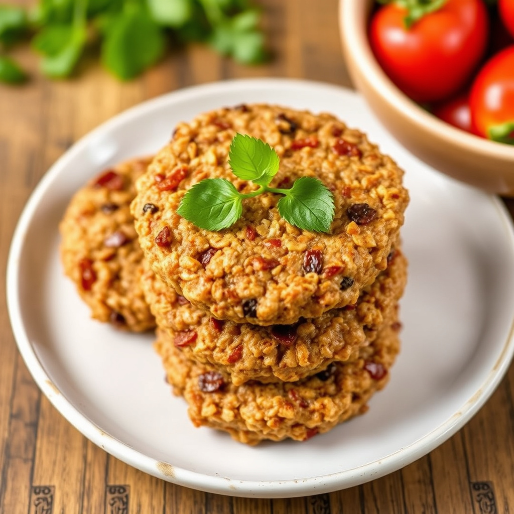 Veganske ovnsbakte havregrynskaker