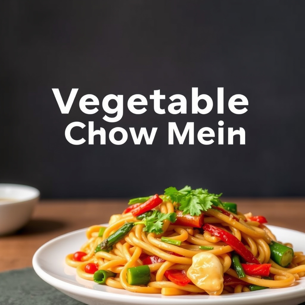 Vegetabilsk Chow Mein