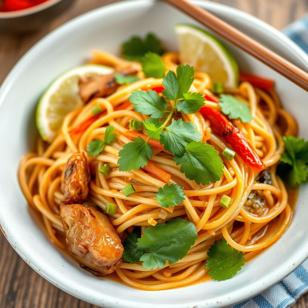 Vegetarisk Phad Thai