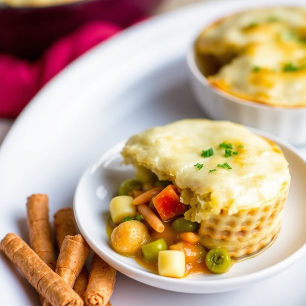 Vegetarisk potetgryte med paibunn