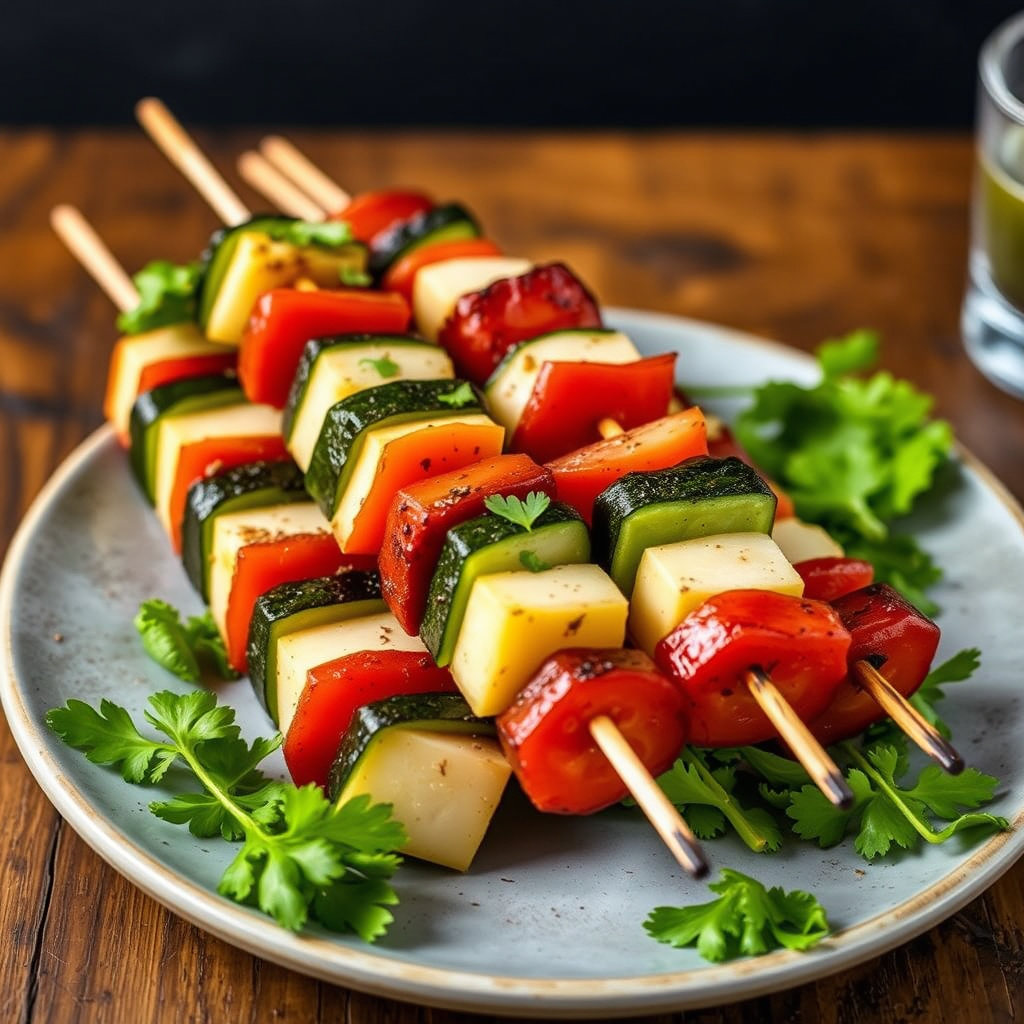Vegetarske skewers