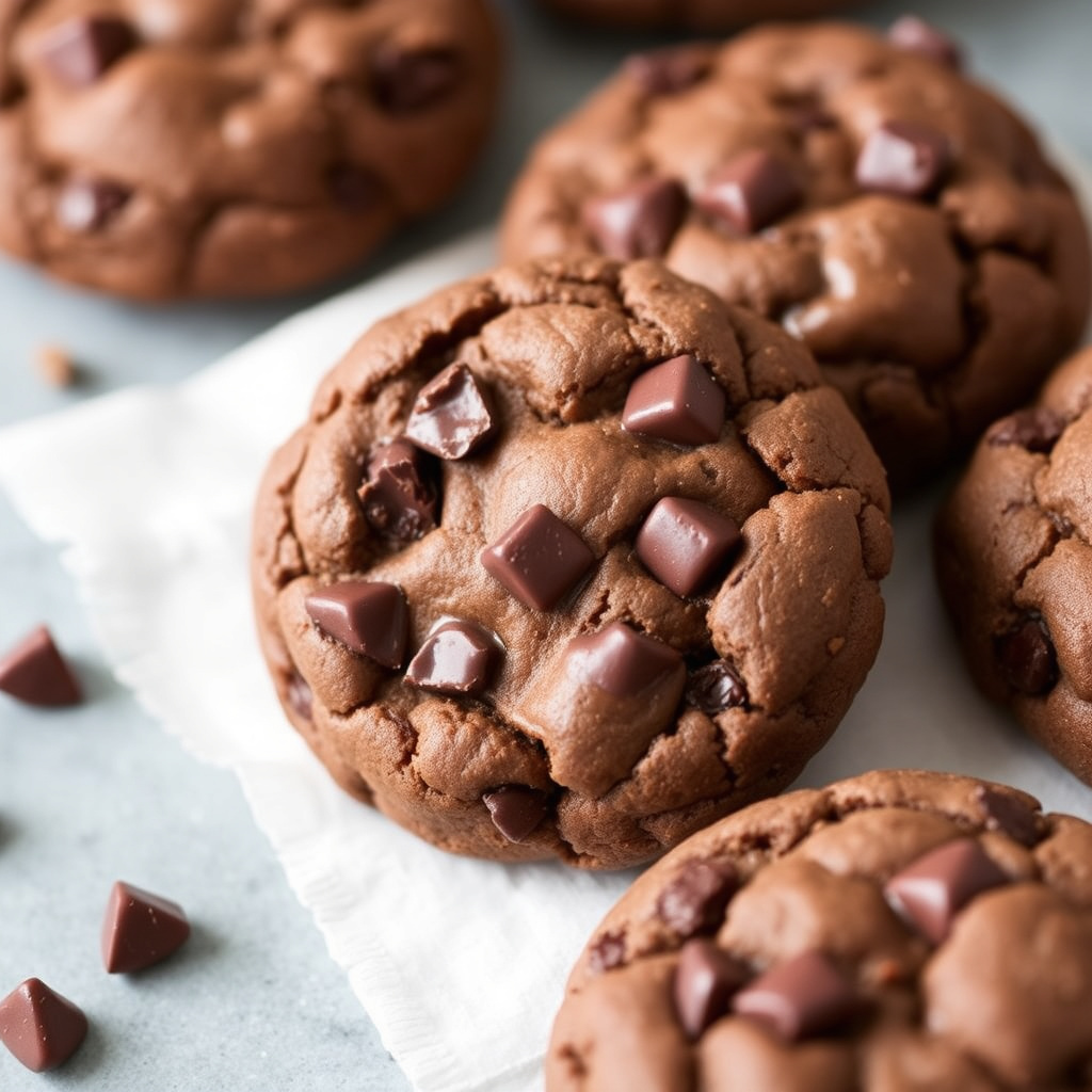 Verdens beste seige sjokoladekjeks med sjokoladebiter