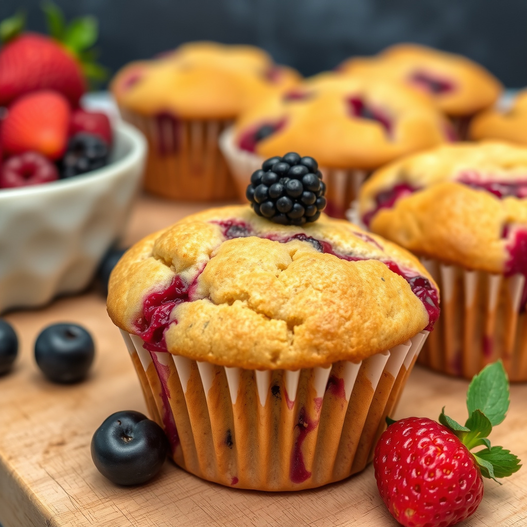 Very Berry-muffins