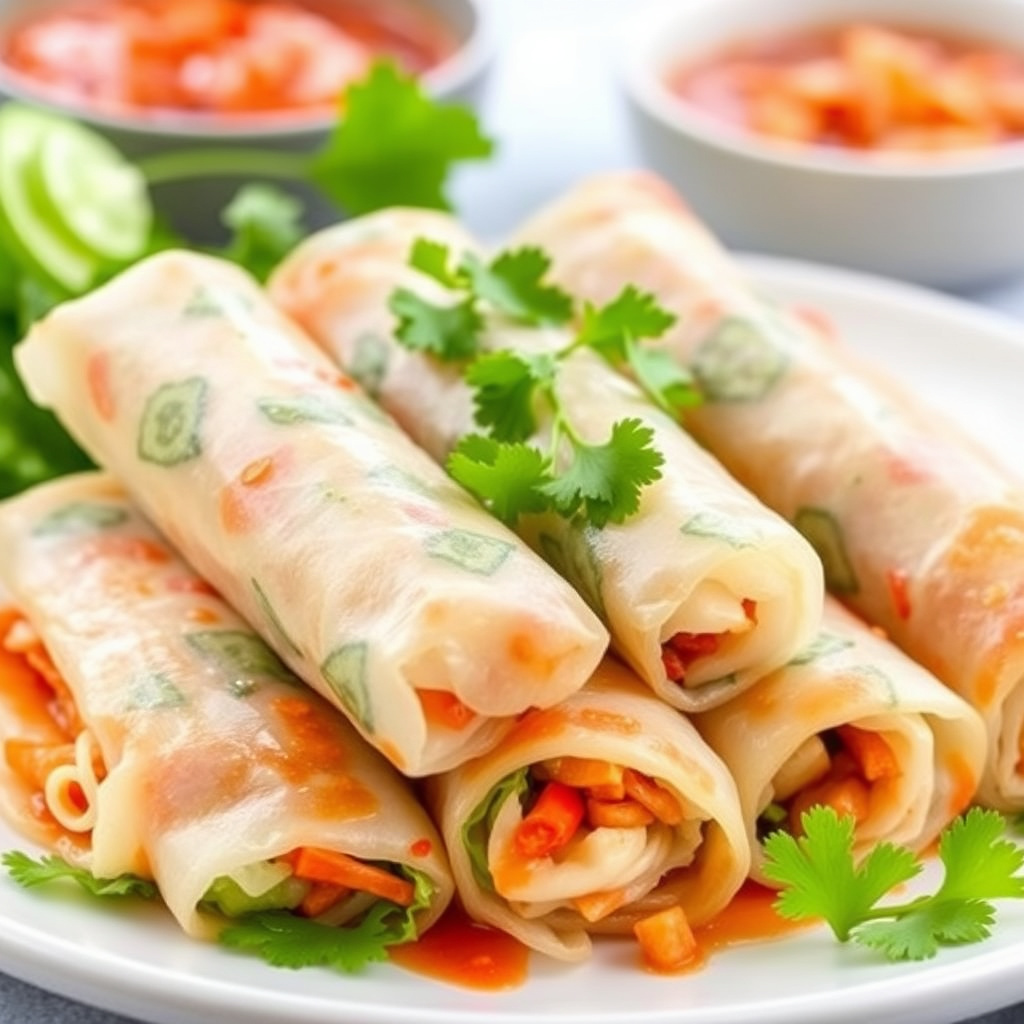 Vietnamese stekte vårruller