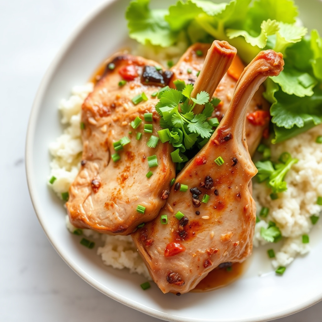 vietnamesiske/kinesiske svinekoteletter