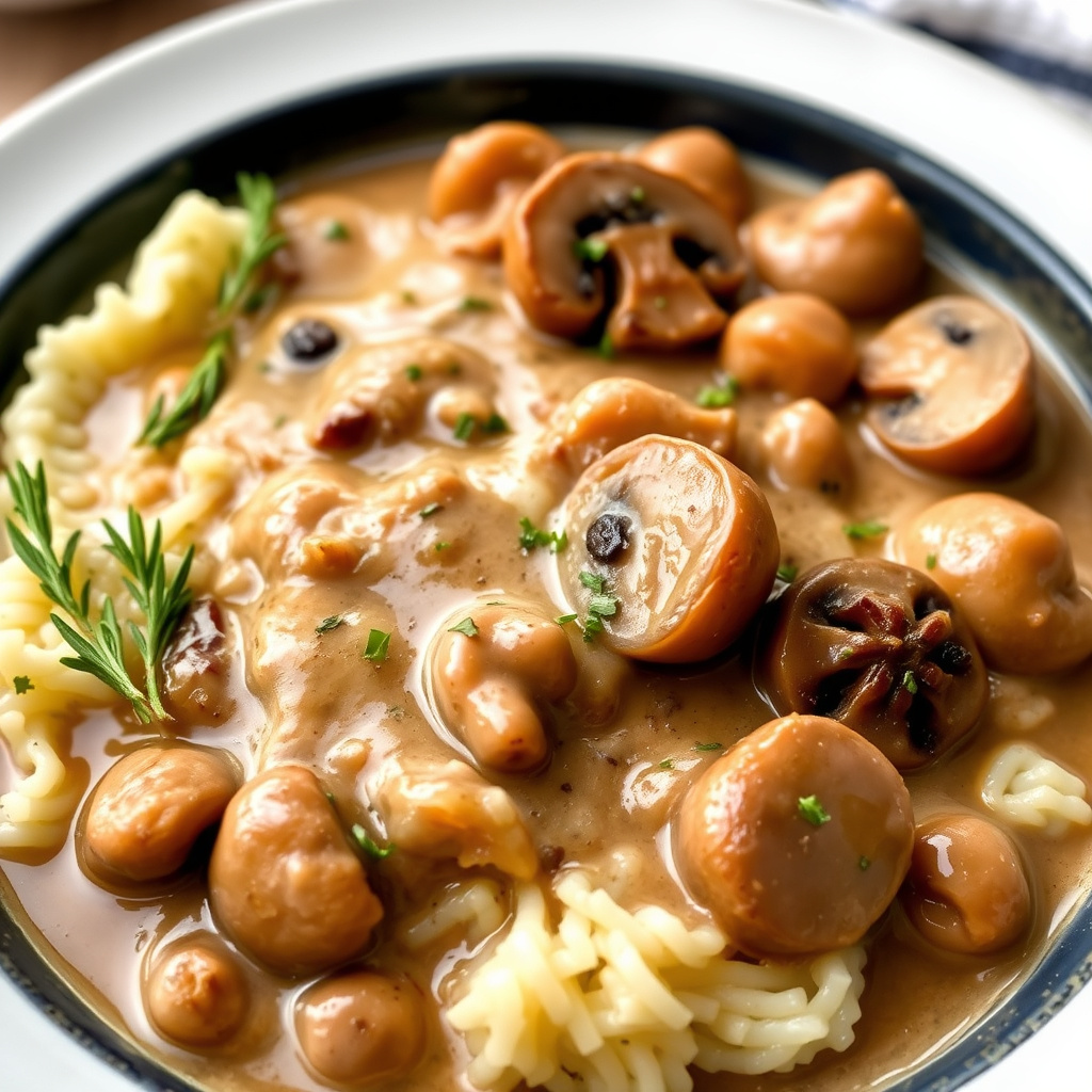 Vill-sopp kalkunsaus