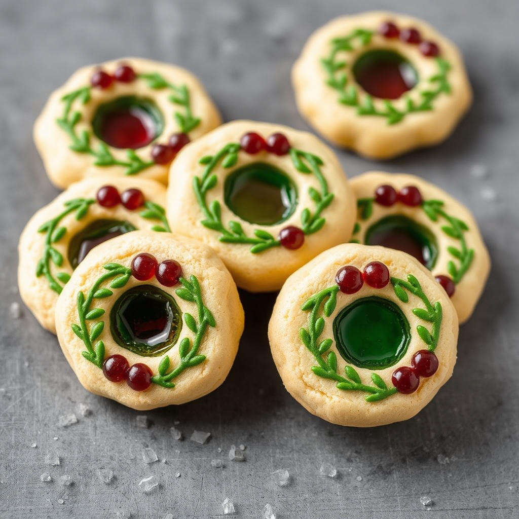 Vindu- og glassmalerikrans-kjeks