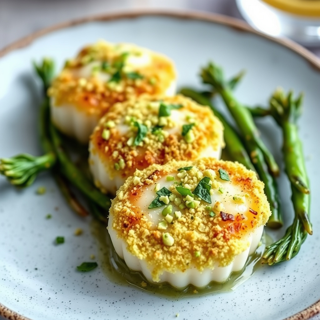 Wasabi-innbakt kamskjell