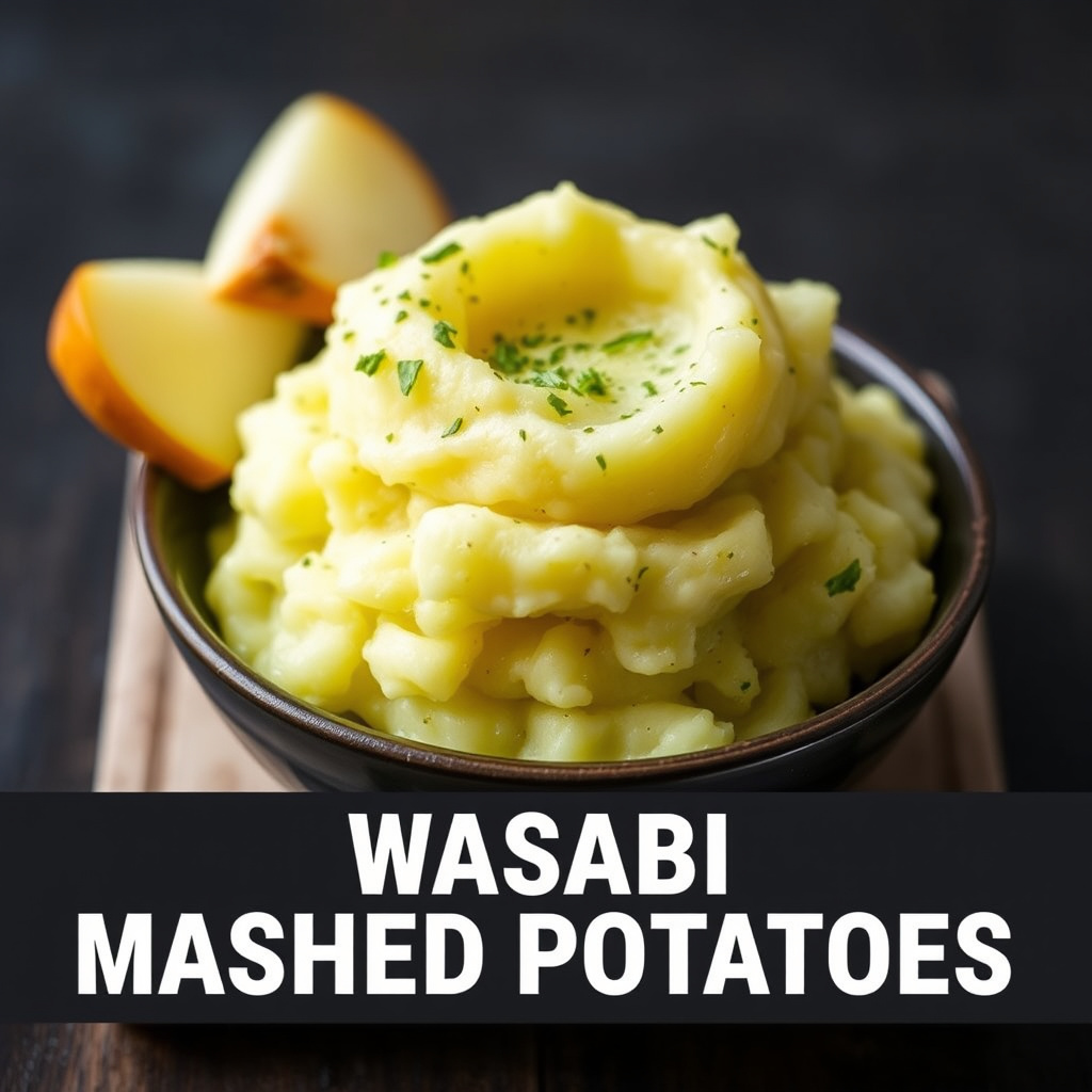 Wasabi-purrelagede poteter