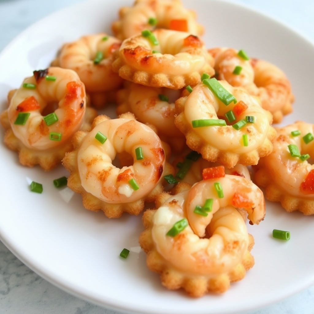 Wasabi-reker-knekkebrød