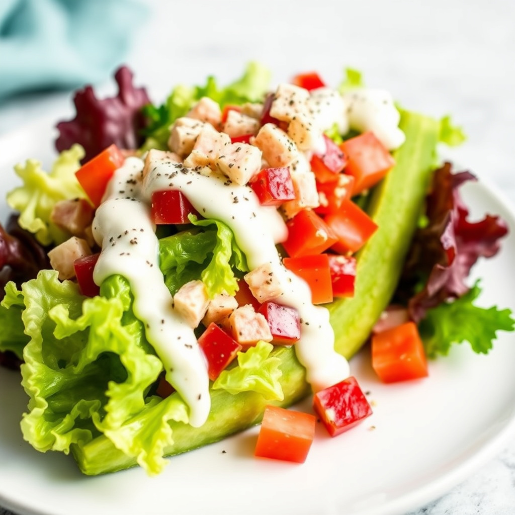 Wedge-salat med parmesan- og pepperkorn-ranch