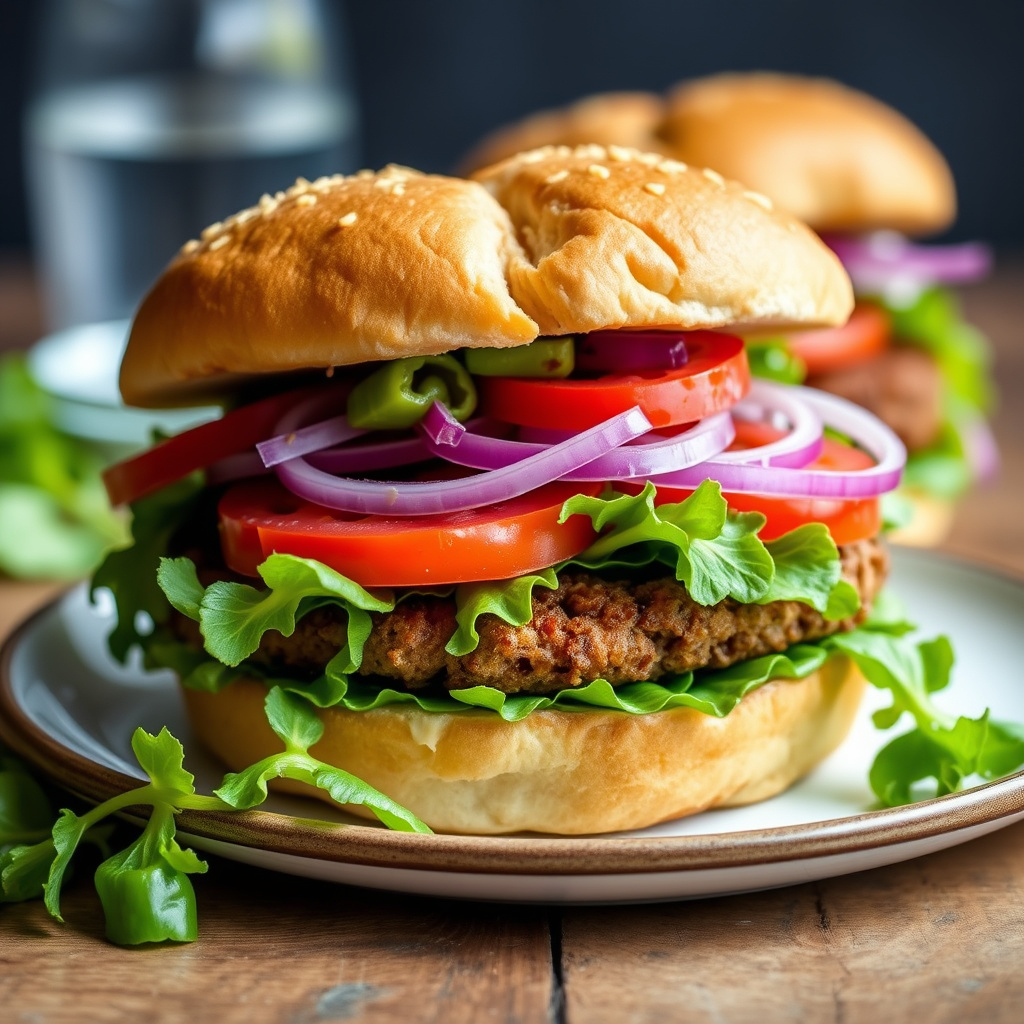 Wedge-salatburgere med blåmuggostdressing