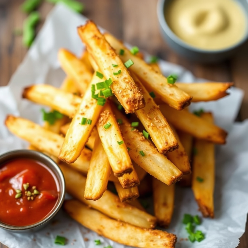 Yucca fries med sørvestlig krydderblanding