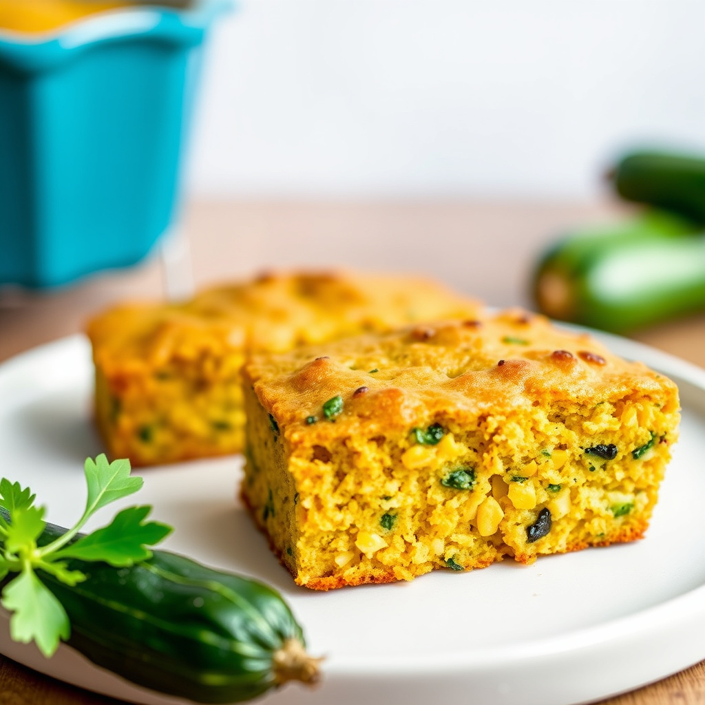 Saftig squashbrød med mais