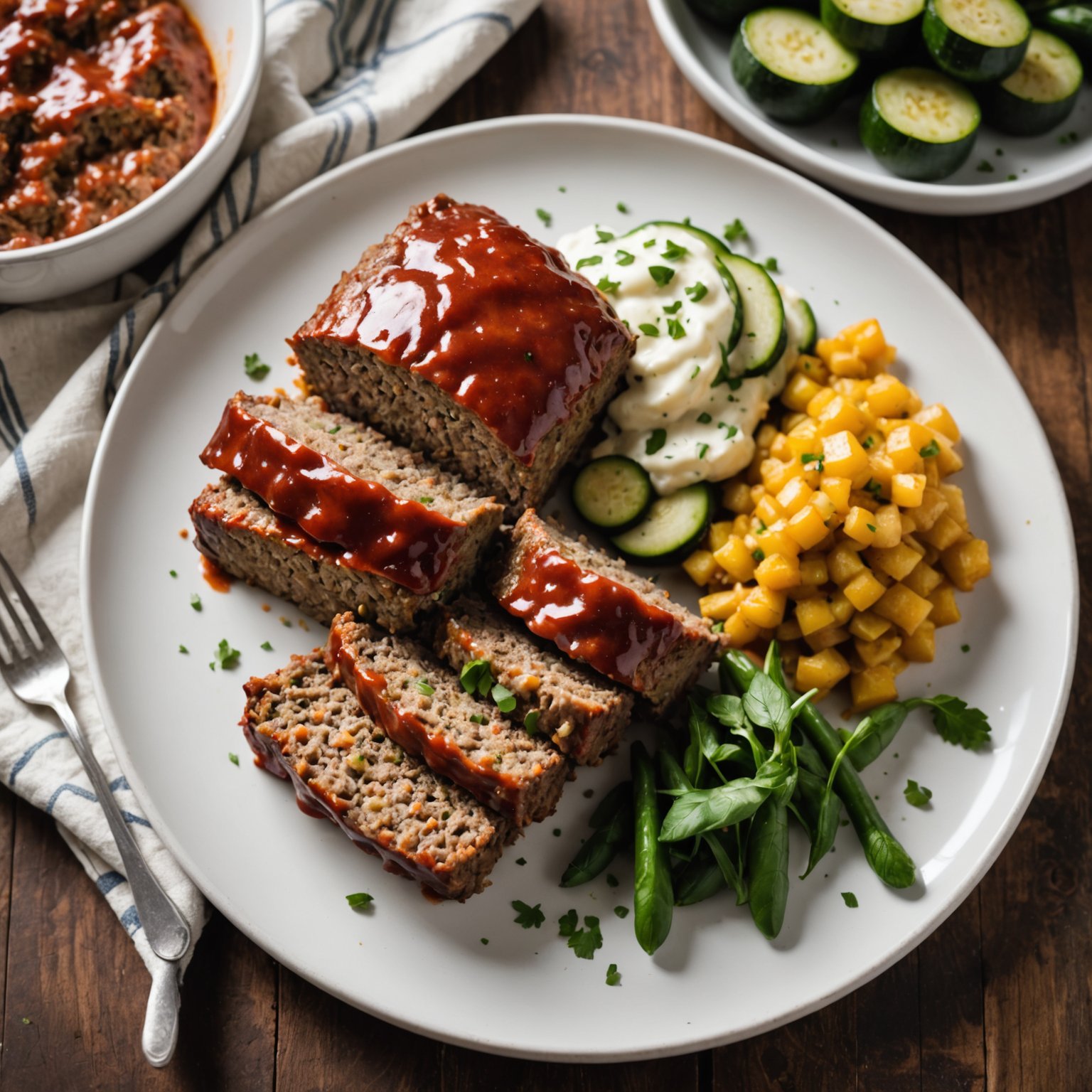 Zucchini-ranchkjøttkake