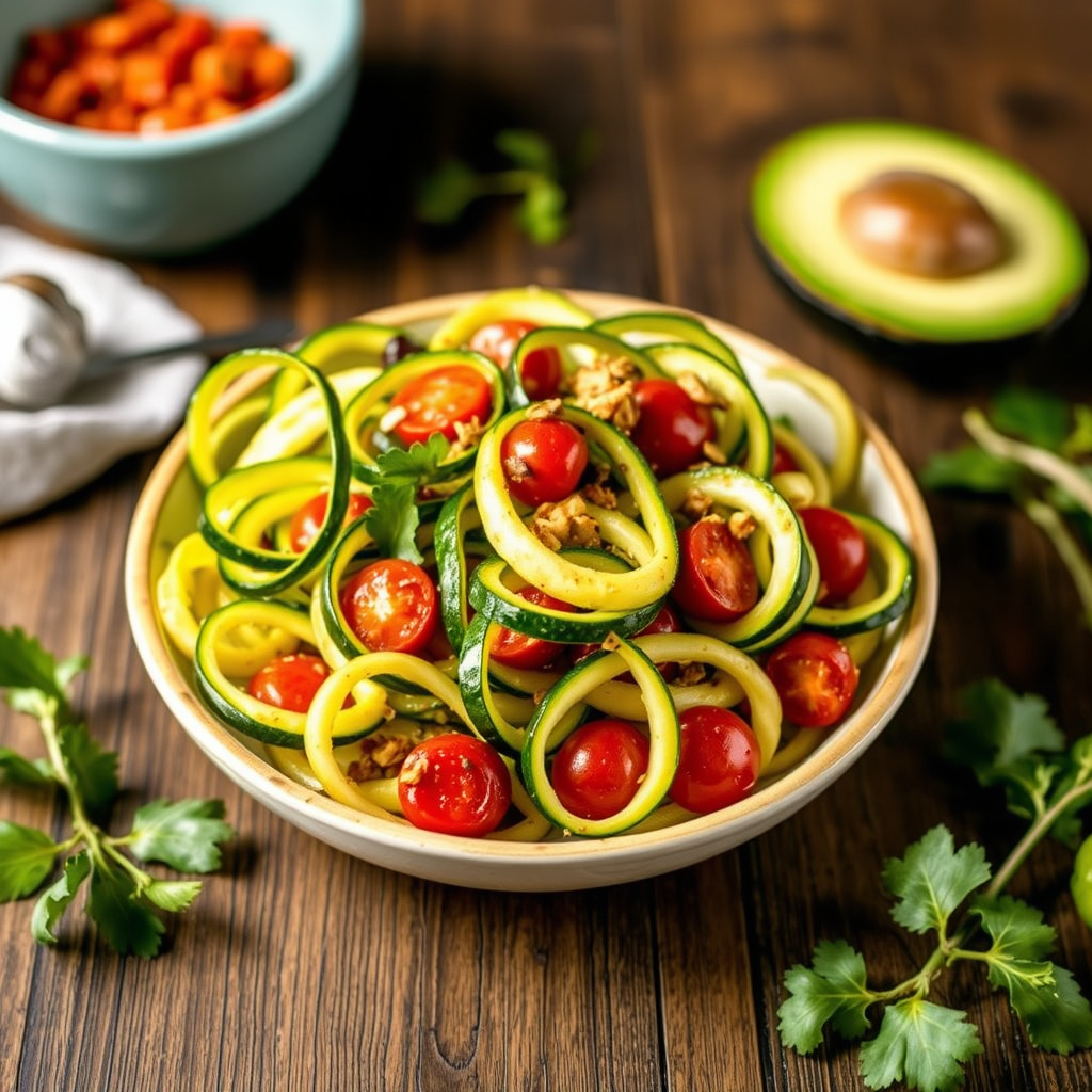 Zucchini-ribbonsalat